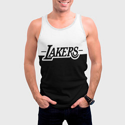 Майка-безрукавка мужская Kobe Bryant - Los Angeles Lakers, цвет: 3D-белый — фото 2