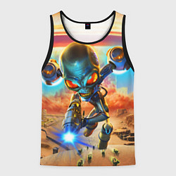 Мужская майка без рукавов Destroy all Aliens