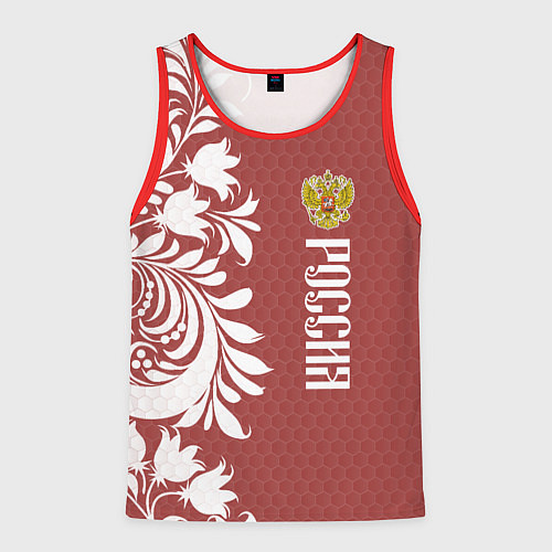 Мужская майка без рукавов Сборная России / 3D-Красный – фото 1