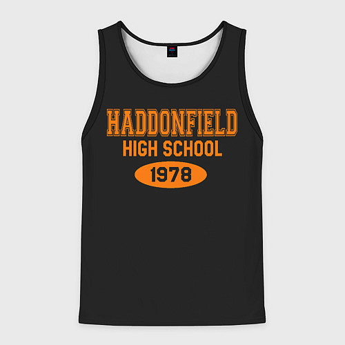 Мужская майка без рукавов Haddonfield High School 1978 / 3D-Черный – фото 1