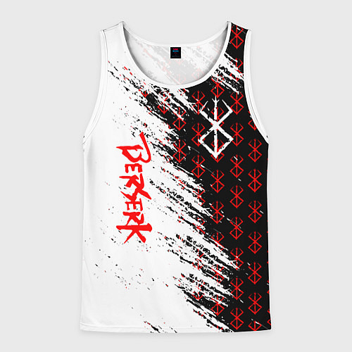 Мужская майка без рукавов Berserk Anime / 3D-Белый – фото 1