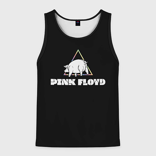 Мужская майка без рукавов PINK FLOYD PIG / 3D-Черный – фото 1