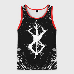 Мужская майка без рукавов БЕРСЕРК БЕЛОЕ КЛЕЙМО