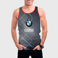 Майка-безрукавка мужская BMW Logo, цвет: 3D-красный — фото 2