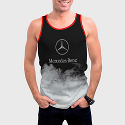 Майка-безрукавка мужская Mercedes-Benz Облака, цвет: 3D-красный — фото 2