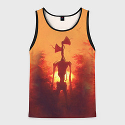 Мужская майка без рукавов СИРЕНОГОЛОВЫЙ НА ЗАКАТЕ