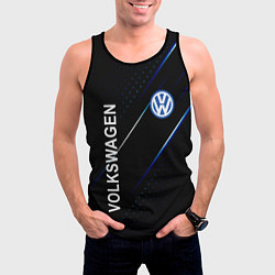 Майка-безрукавка мужская Volkswagen, sport style, цвет: 3D-черный — фото 2