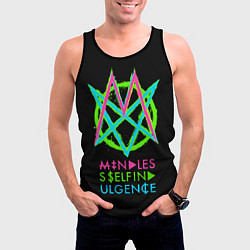 Майка-безрукавка мужская Mindless Self Indulgence MSI, цвет: 3D-черный — фото 2