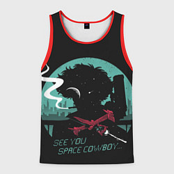 Майка-безрукавка мужская Ковбой Бибоп, цвет: 3D-красный