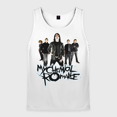 Мужская майка без рукавов Участники группы My Chemical Romance / 3D-Белый – фото 1
