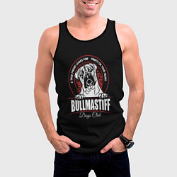 Майка-безрукавка мужская Бульмастиф Bullmastiff, цвет: 3D-черный — фото 2