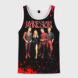 Майка-безрукавка мужская Maneskin Лунный свет, рок - группа, цвет: 3D-белый