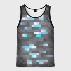 Мужская майка без рукавов АЛМАЗНАЯ РУДА DIAMOND ORE MINCRAFT