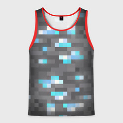 Мужская майка без рукавов АЛМАЗНАЯ РУДА DIAMOND ORE MINCRAFT