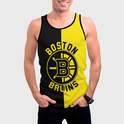 Майка-безрукавка мужская Boston Bruins, Бостон Брюинз, цвет: 3D-черный — фото 2