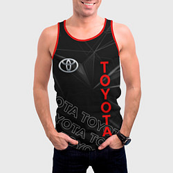 Майка-безрукавка мужская TOYOTA SPORT ГЕОМЕТРИЯ, цвет: 3D-красный — фото 2