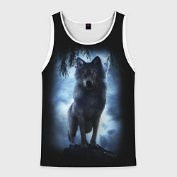 Мужская майка без рукавов ВОЛК БРОДЯГА