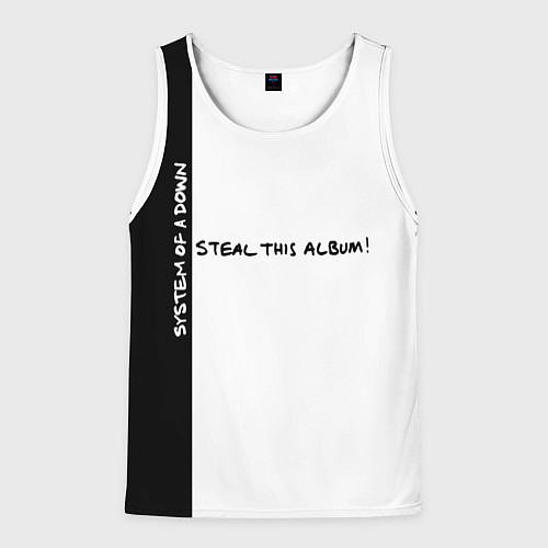 Мужская майка без рукавов System of a Down - Steal This Album! / 3D-Белый – фото 1