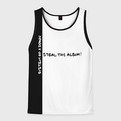Майка-безрукавка мужская System of a Down - Steal This Album!, цвет: 3D-черный