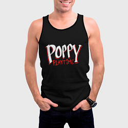 Майка-безрукавка мужская Poppy Playtime: Logo, цвет: 3D-черный — фото 2