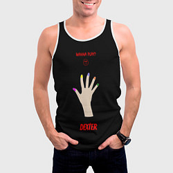 Майка-безрукавка мужская Рука ледяного убийцы, цвет: 3D-белый — фото 2