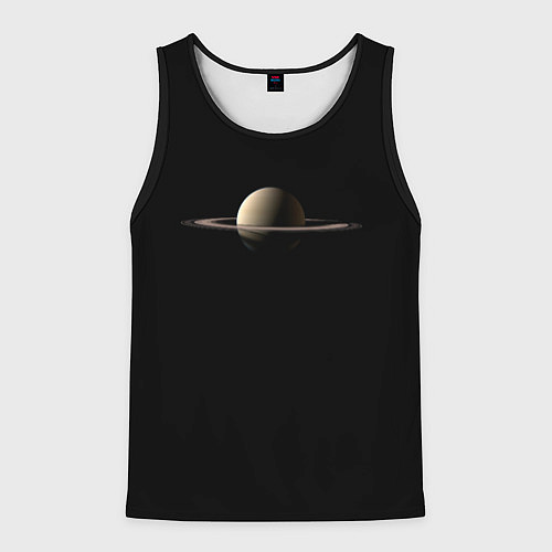 Мужская майка без рукавов Красавец Сатурн / 3D-Черный – фото 1