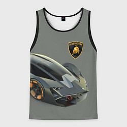 Майка-безрукавка мужская Lamborghini concept 2020, цвет: 3D-черный