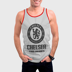 Майка-безрукавка мужская Chelsea FC Graphite Theme, цвет: 3D-красный — фото 2