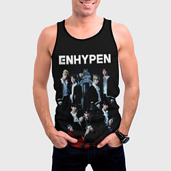 Майка-безрукавка мужская ENHYPEN: Хисын, Джей, Джейк, Сонхун, Сону, Ни-Ки,, цвет: 3D-черный — фото 2