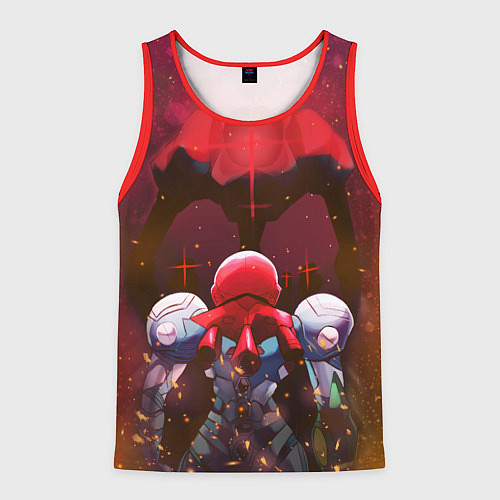 Мужская майка без рукавов Robo Fight Metroid Dread / 3D-Красный – фото 1