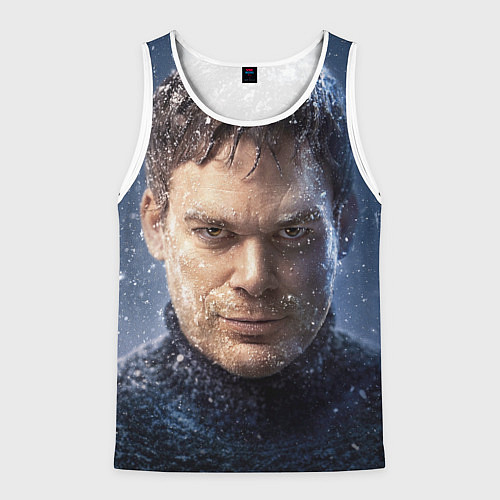Мужская майка без рукавов Декстер Морган Новая Кровь / 3D-Белый – фото 1