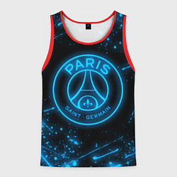 Майка-безрукавка мужская PSG NEON STYLE SPORT ПСГ НЕОН, цвет: 3D-красный