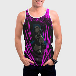 Майка-безрукавка мужская Pink Jinx, цвет: 3D-белый — фото 2