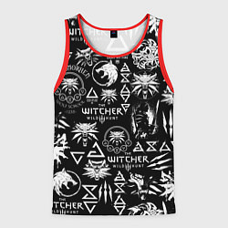 Майка-безрукавка мужская ВЕДЬМАК ЛОЛГОБОМБИНГ THE WITCHER, цвет: 3D-красный