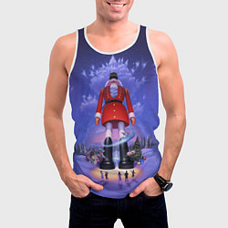 Майка-безрукавка мужская New Years Nutcracker giant, цвет: 3D-белый — фото 2