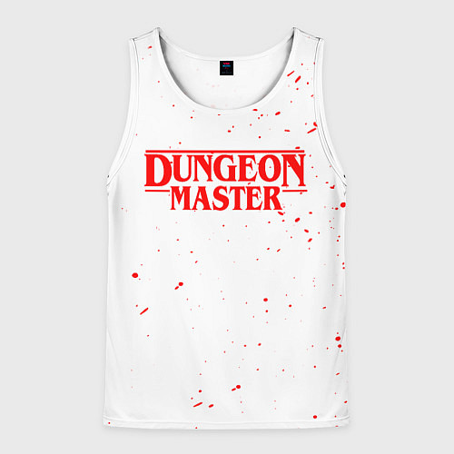 Мужская майка без рукавов DUNGEON MASTER BLOOD ГАЧИМУЧИ БЕЛЫЙ / 3D-Белый – фото 1
