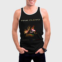 Майка-безрукавка мужская Live at the Empire Pool - Pink Floyd, цвет: 3D-белый — фото 2