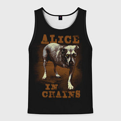 Майка-безрукавка мужская Alice in chains Dog, цвет: 3D-черный