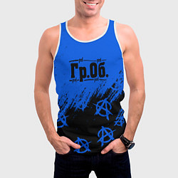 Майка-безрукавка мужская Гражданская оборона Гр Об, цвет: 3D-белый — фото 2