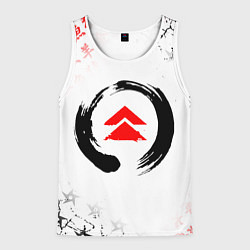 Мужская майка без рукавов ПРИЗРАК ЦУСИМЫ ЭМБЛЕМА GHOST OF TSUSHIMA