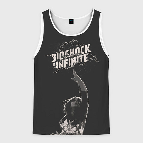 Мужская майка без рукавов Элизабет тянется к небу / 3D-Белый – фото 1