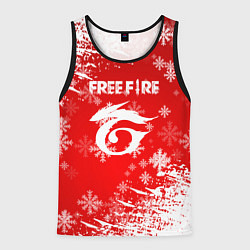 Мужская майка без рукавов Free Fire - Новогодний