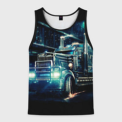 Мужская майка без рукавов Американский Грузовик Дальнобой 2022