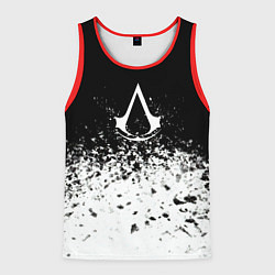 Майка-безрукавка мужская Assassins creed ассасины, цвет: 3D-красный