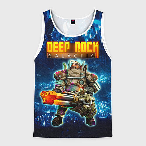 Мужская майка без рукавов Deep Rock Galactic Gunner / 3D-Белый – фото 1