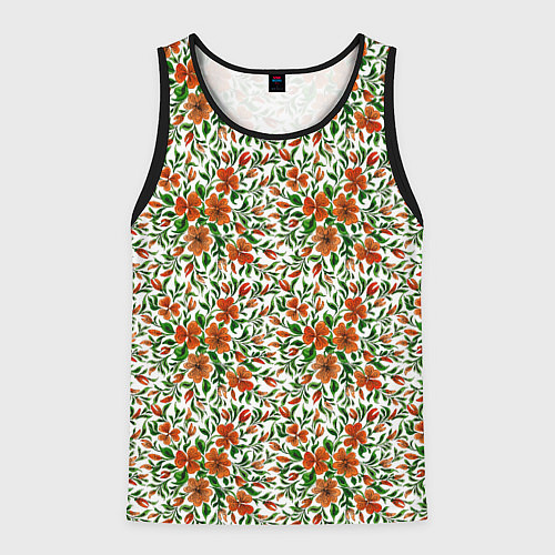 Мужская майка без рукавов Цветной ковер / 3D-Черный – фото 1