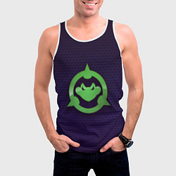 Майка-безрукавка мужская Battletoads Logo, цвет: 3D-белый — фото 2