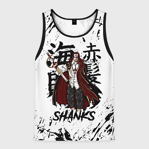 Мужская майка без рукавов SHANKS ONE PIECE / 3D-Черный – фото 1