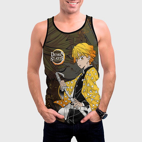 Мужская майка без рукавов ТОМИОКА SLAYER КЛИНОК / 3D-Черный – фото 3