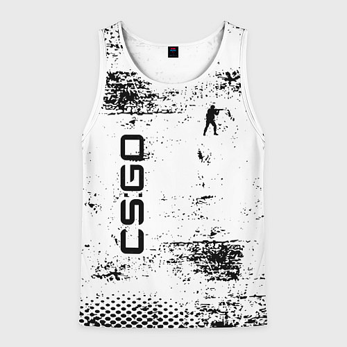 Мужская майка без рукавов Кс го : cs go / 3D-Белый – фото 1